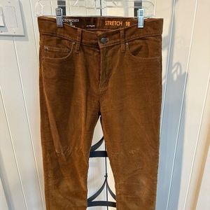 J. Crew Crewcuts Boys Rust Gold Corduroy Jeans Pants sz 16 boys